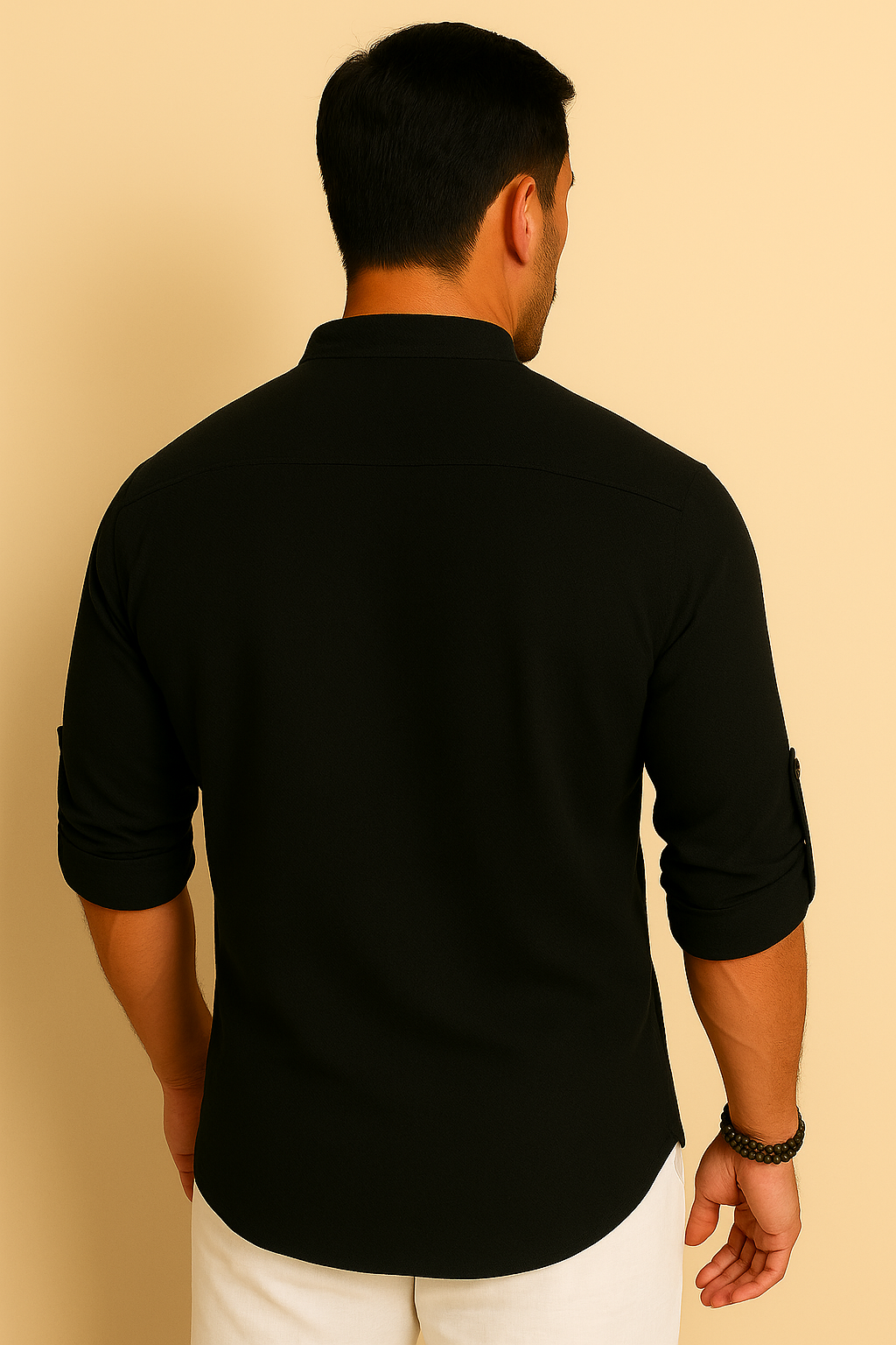 Camisa Masculina Henley de Linho - Estilo Casual e Leve