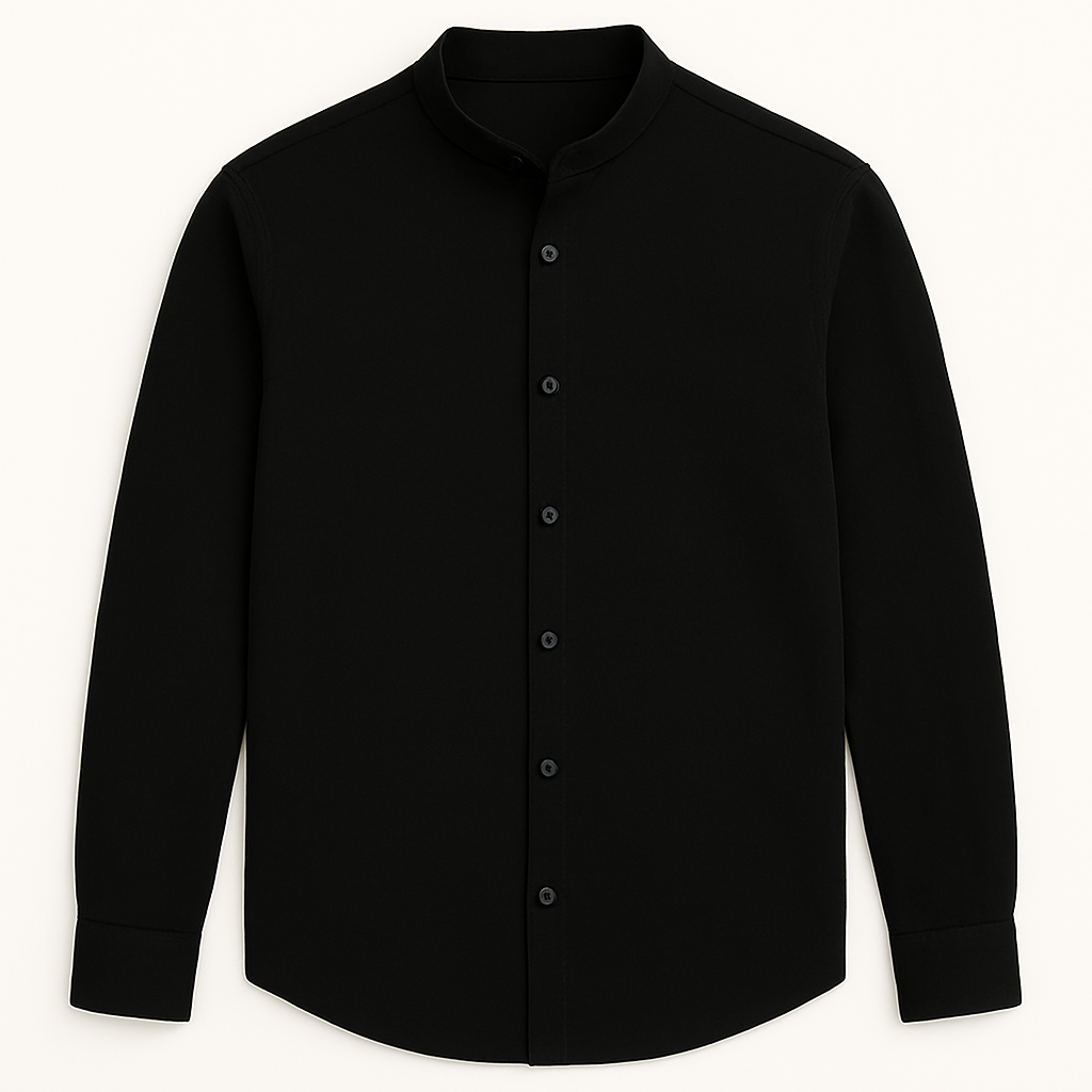 Camisa Social Linho Masculina Gola Padre