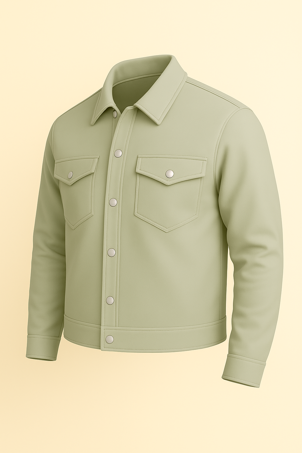 Jaqueta Masculina Vestorinni Overshirt – Bolsos Frontais e Botões de Pressão