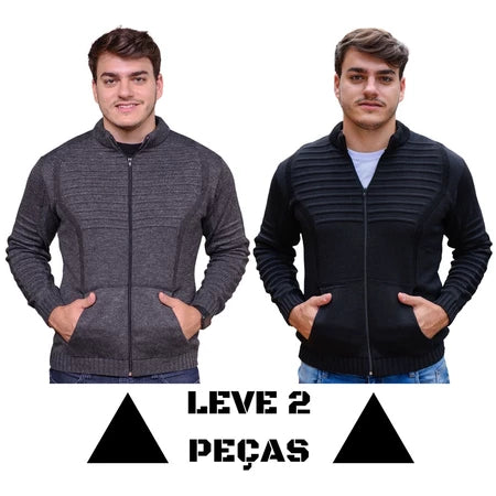 Suéter de Tricot Masculino Firenze Zíper