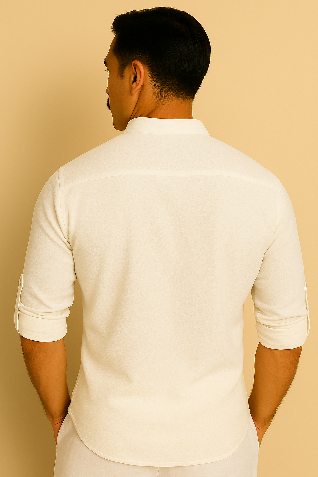 Camisa Masculina Henley de Linho - Estilo Casual e Leve