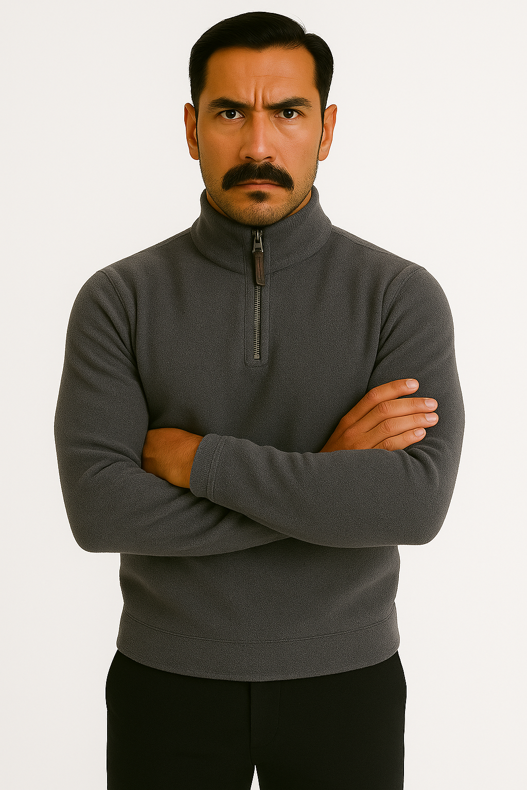 Suéter de Lã Masculina com Zíper Vestorinni