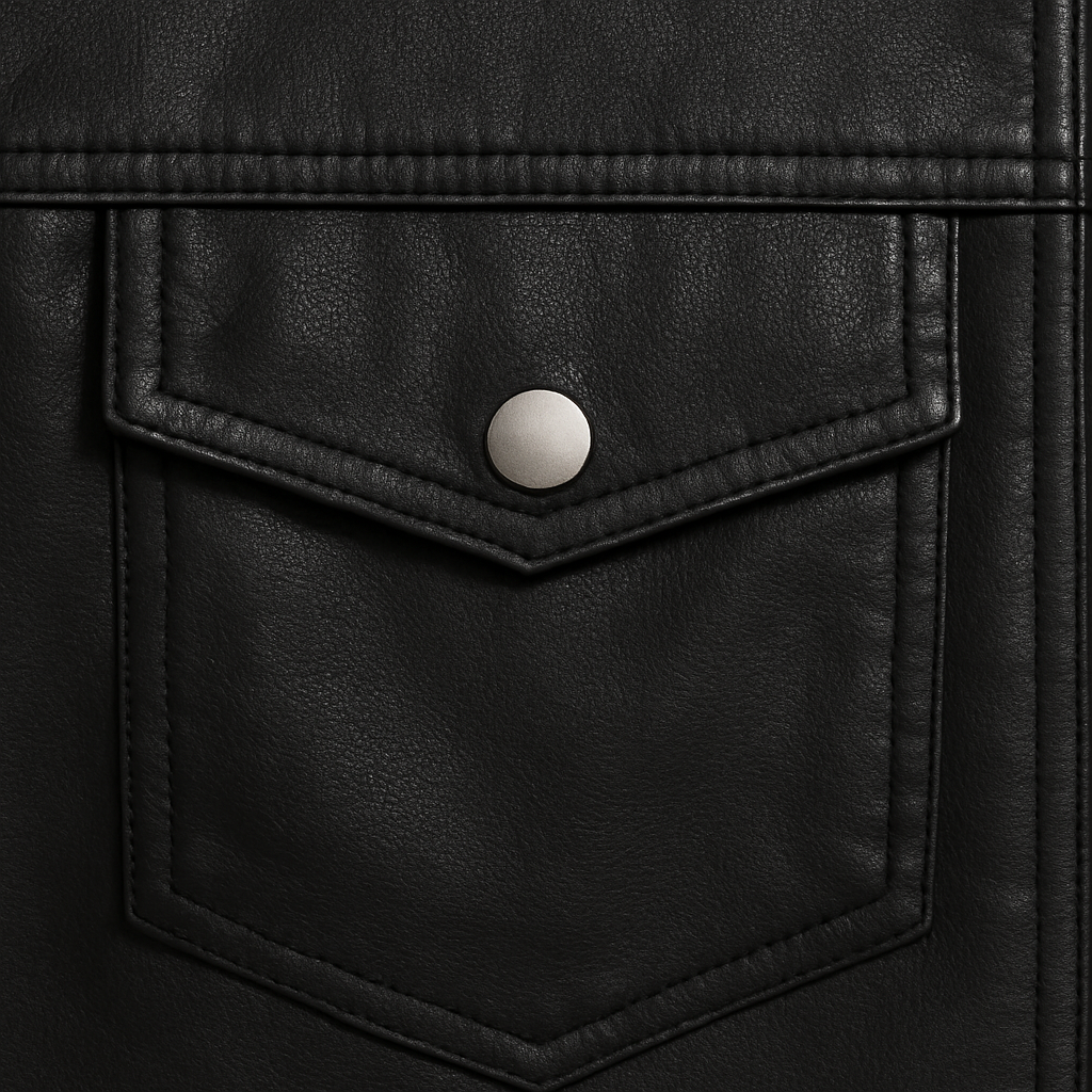 Jaqueta de Couro Masculina Oversized Vestorinni