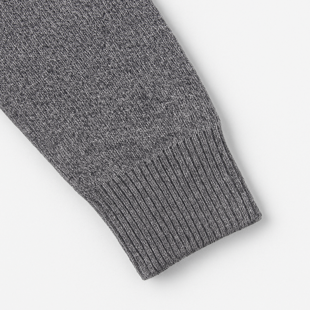Suéter Tricot Gola Alta com Zíper