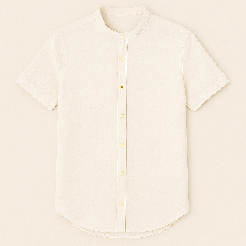 Camisa Masculina de Linho e Algodão - Estilo Casual