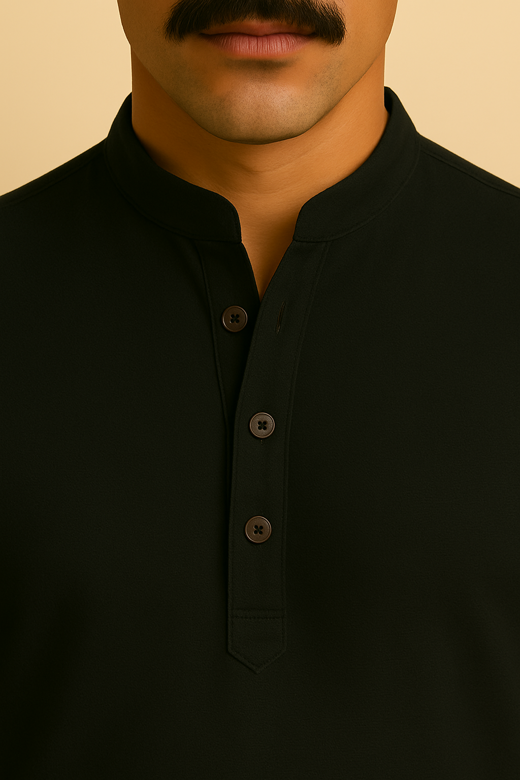 Camisa Masculina Henley de Linho - Estilo Casual e Leve