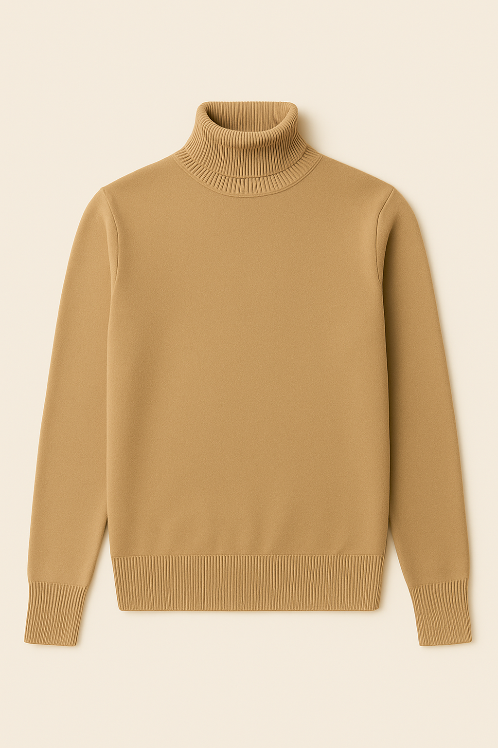 Suéter Masculino de Lã Merino com Gola Alta