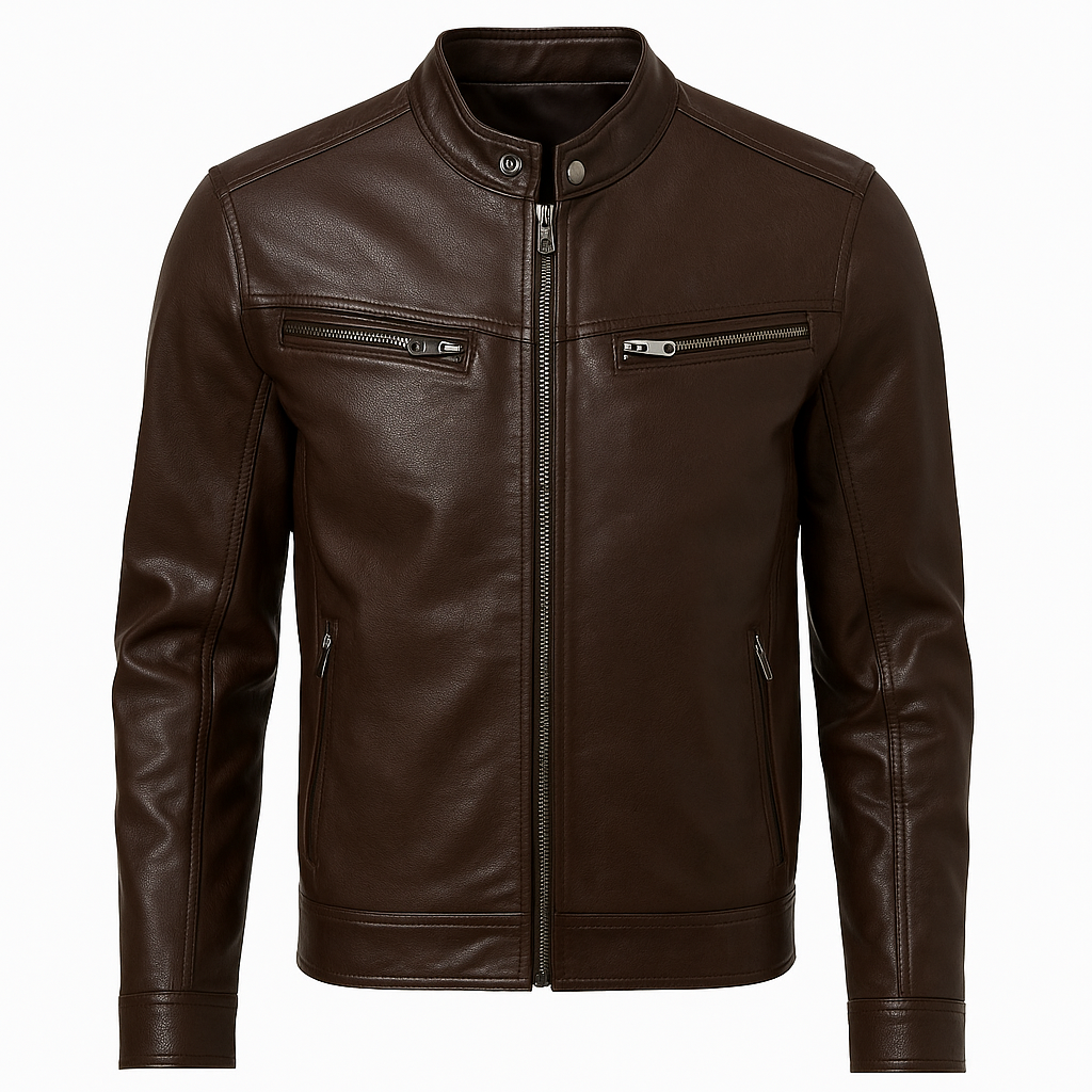 Jaqueta de Couro Masculina Vestorinni - Estilo e Proteção