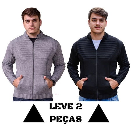 Suéter de Tricot Masculino Firenze Zíper