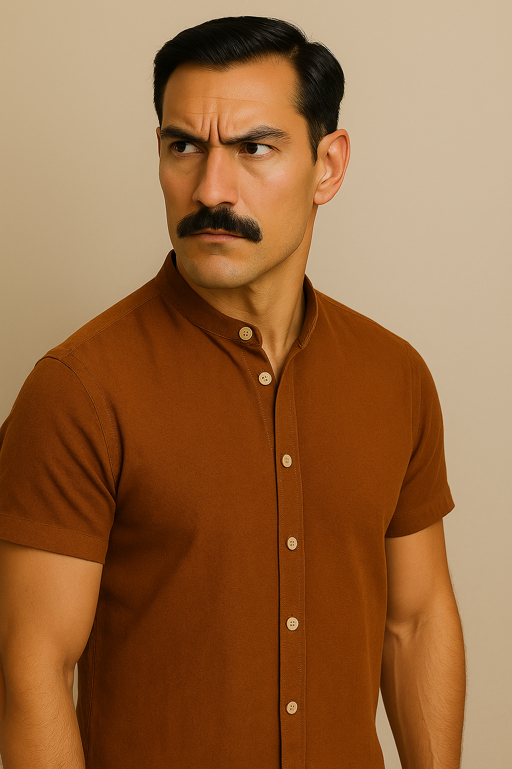 Camisa Masculina de Linho e Algodão - Estilo Casual
