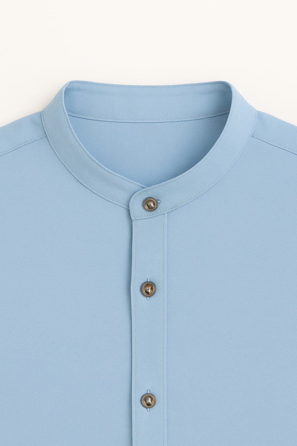 Camisa Social Linho Masculina Gola Padre