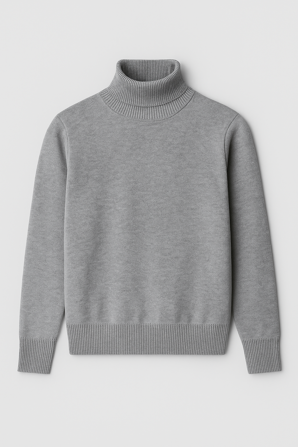 Suéter Masculino de Lã Merino com Gola Alta