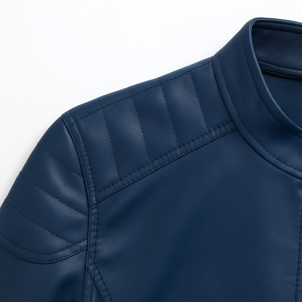 Jaqueta Masculina de Couro Casual Vestorinni