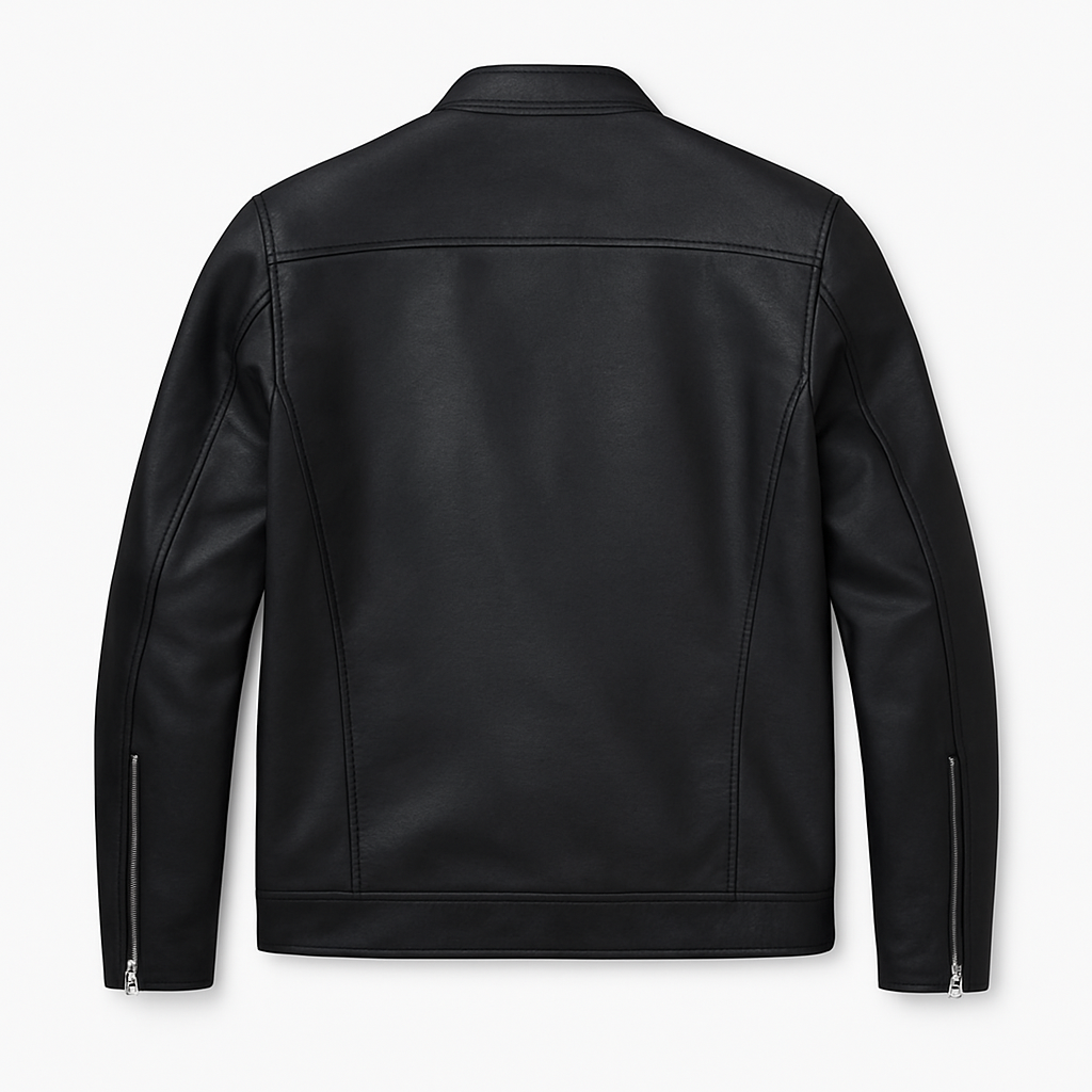 Jaqueta de Couro Masculina Preta