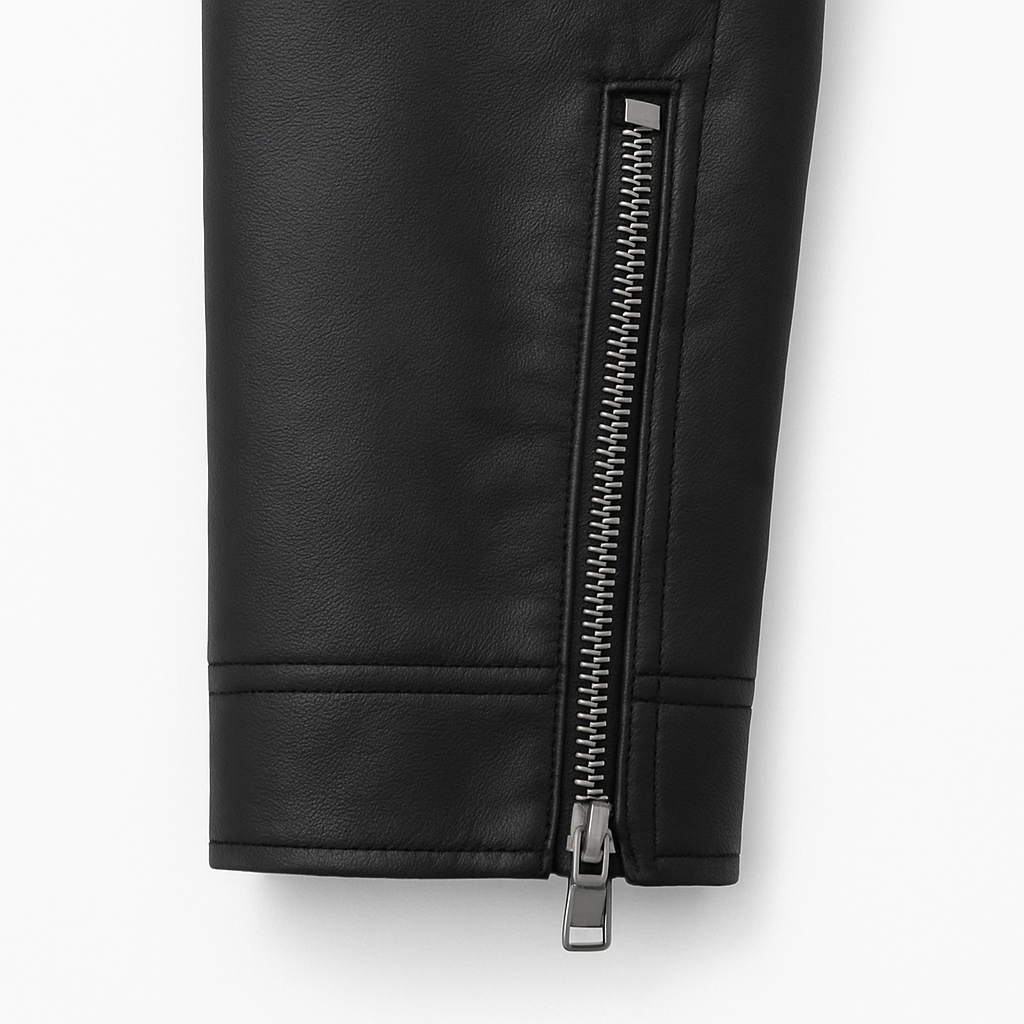 Jaqueta de Couro Masculina Preta
