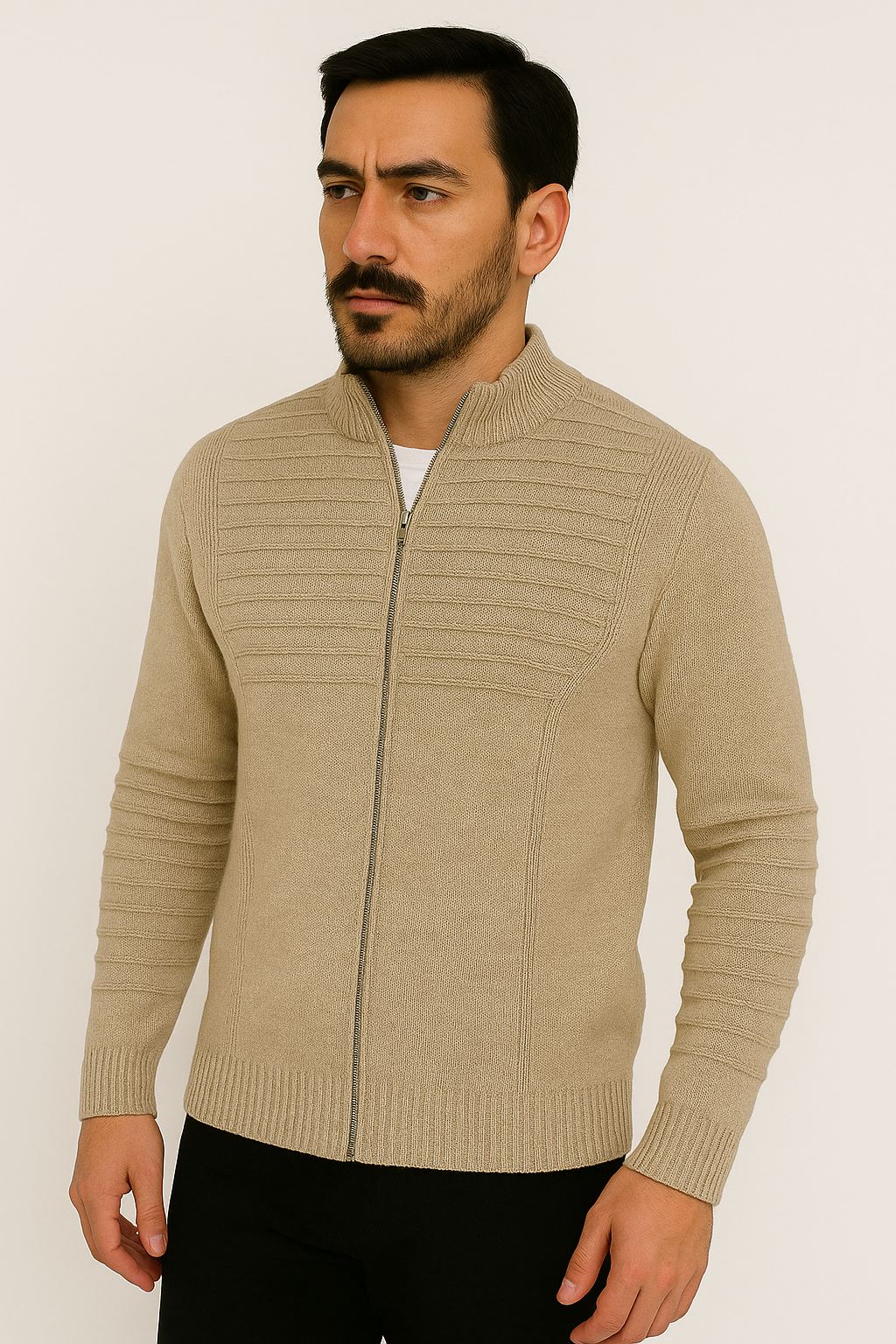 Suéter de Tricot Masculino Firenze Zíper