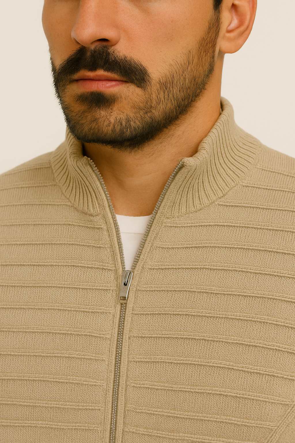 Suéter de Tricot Masculino Firenze Zíper