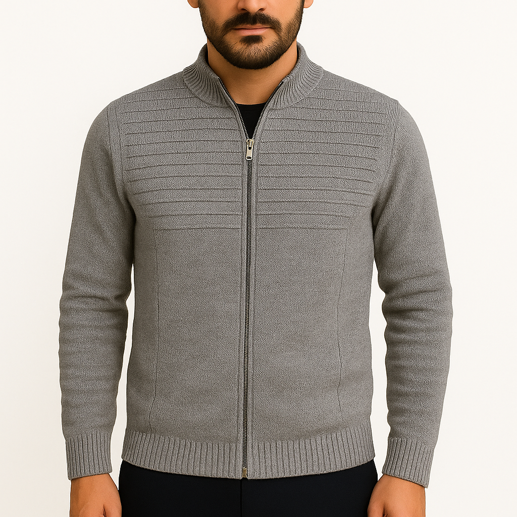 Suéter de Tricot Masculino Firenze Zíper