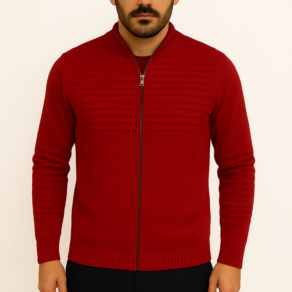 Suéter de Tricot Masculino Firenze Zíper