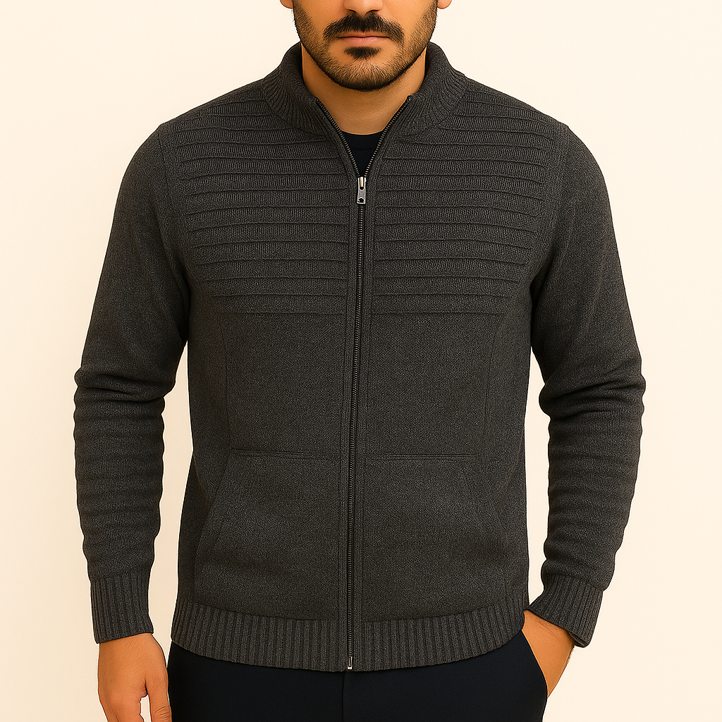 Suéter de Tricot Masculino Firenze Zíper