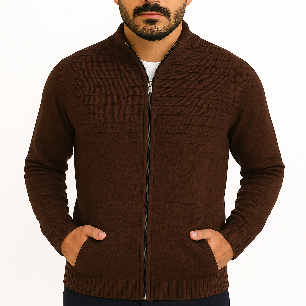 Suéter de Tricot Masculino Firenze Zíper