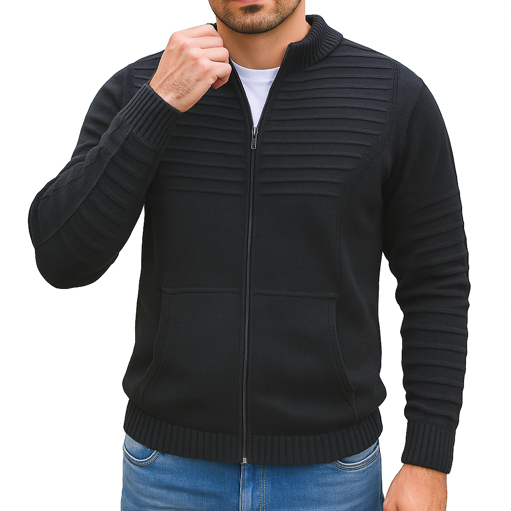 Suéter de Tricot Masculino Firenze Zíper