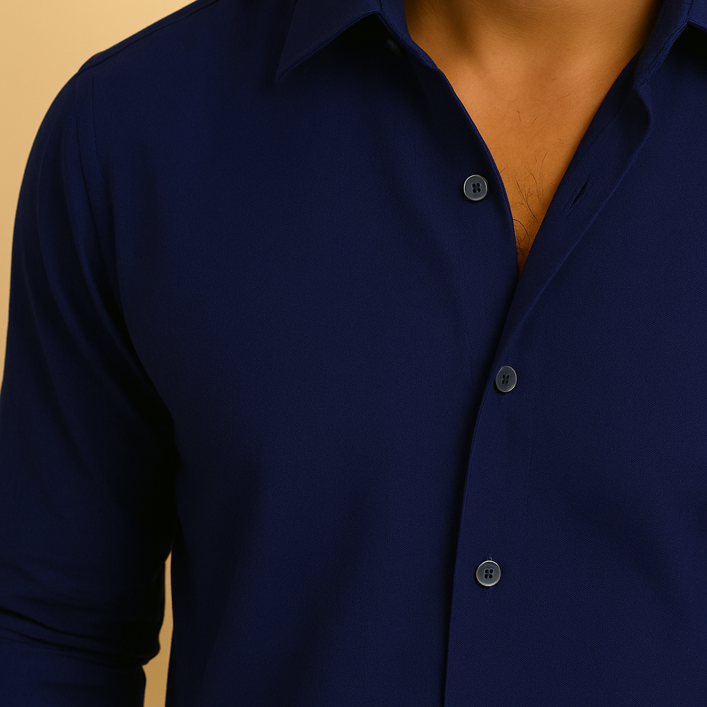 Camisa Masculina de Linho Manga Longa Viscolinho