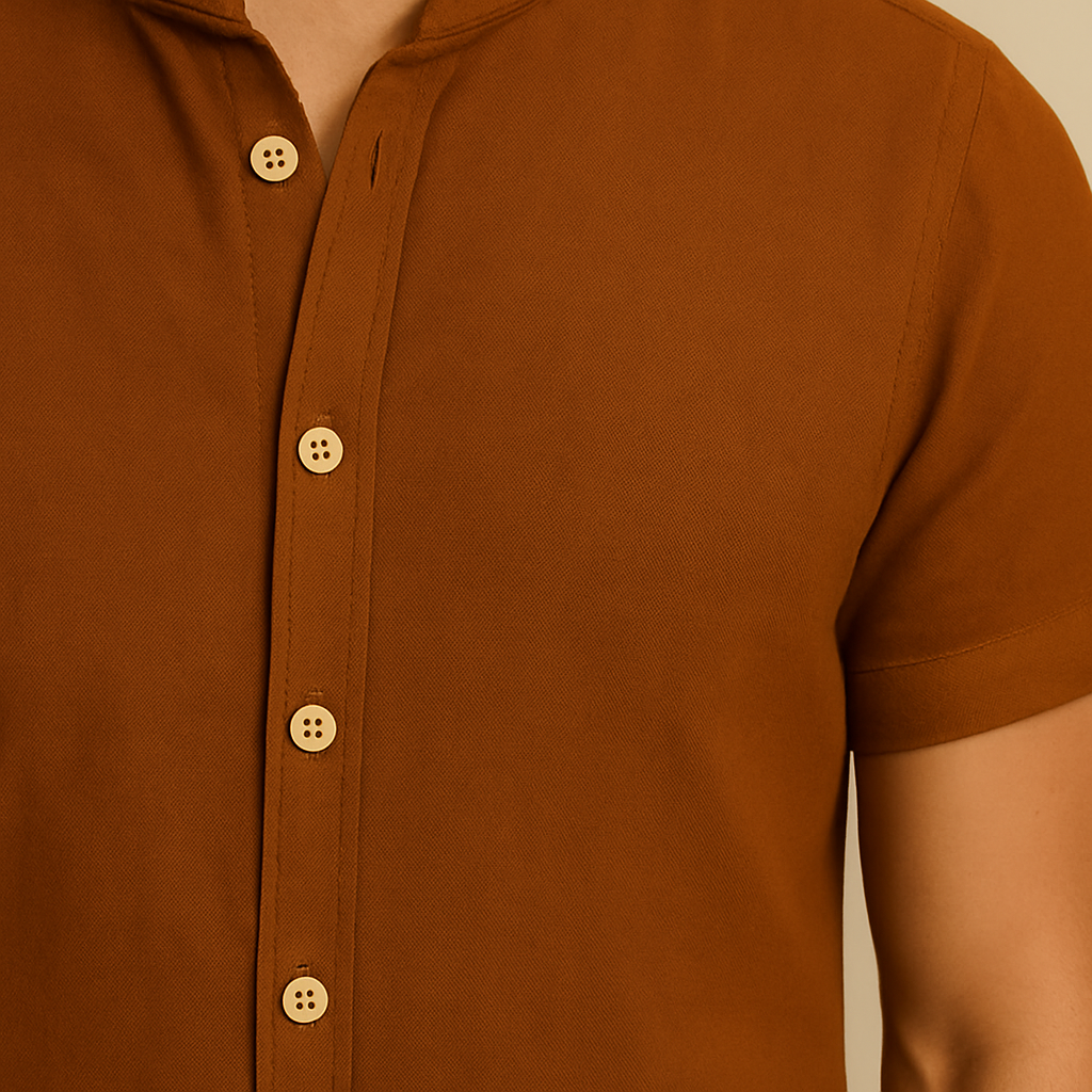 Camisa Masculina de Linho e Algodão - Estilo Casual