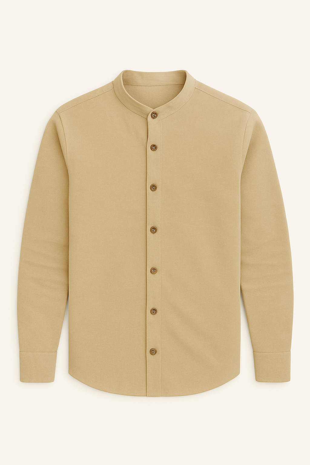 Camisa Social Linho Masculina Gola Padre