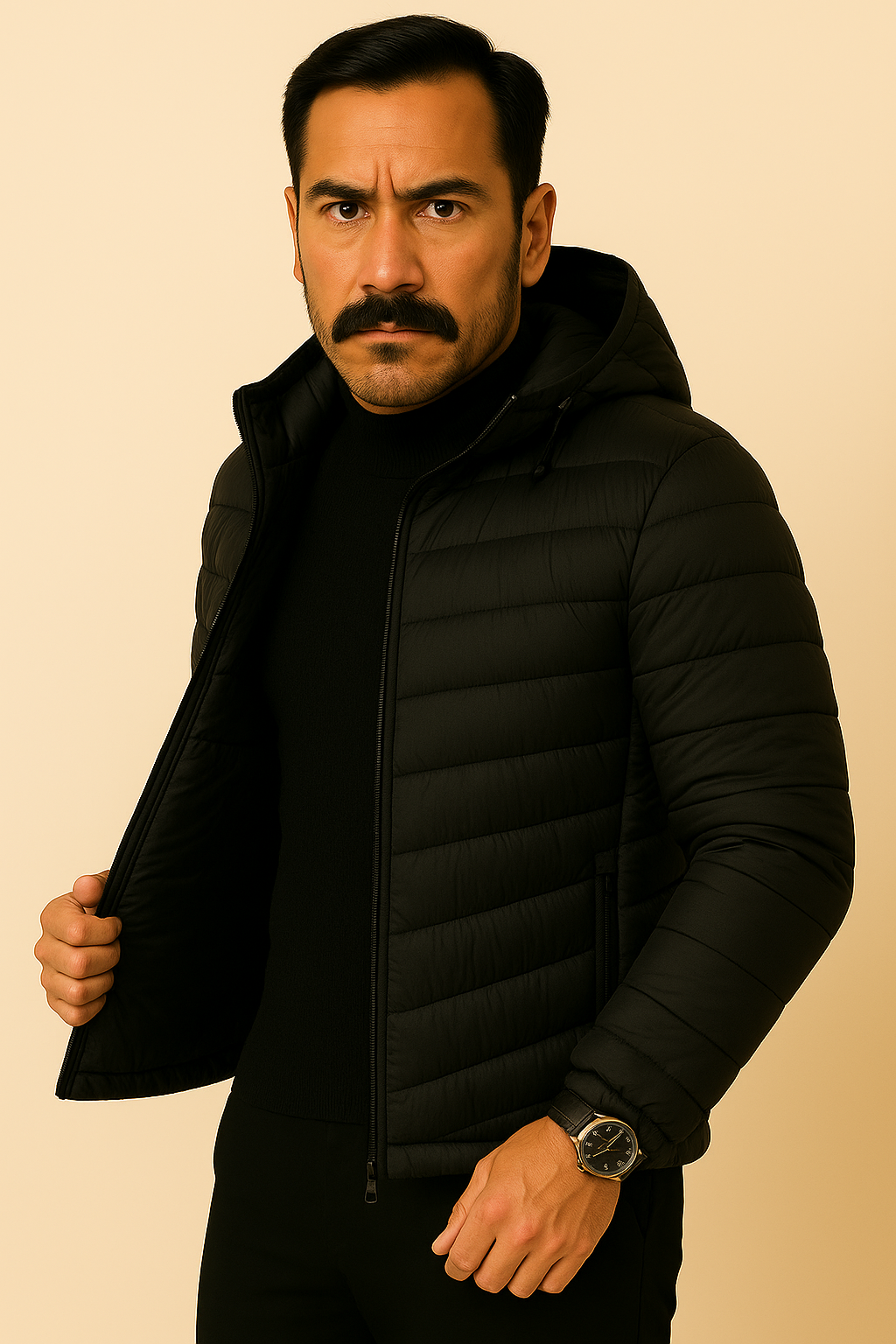 Jaqueta Puffer Diagonale Uomo