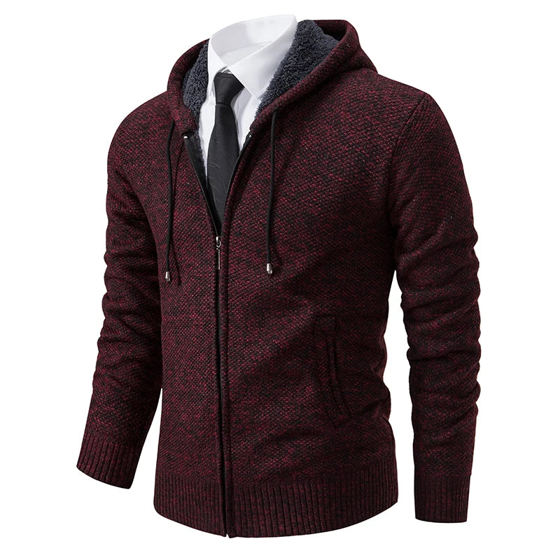 Cardigan Masculino de Flanela com Zíper