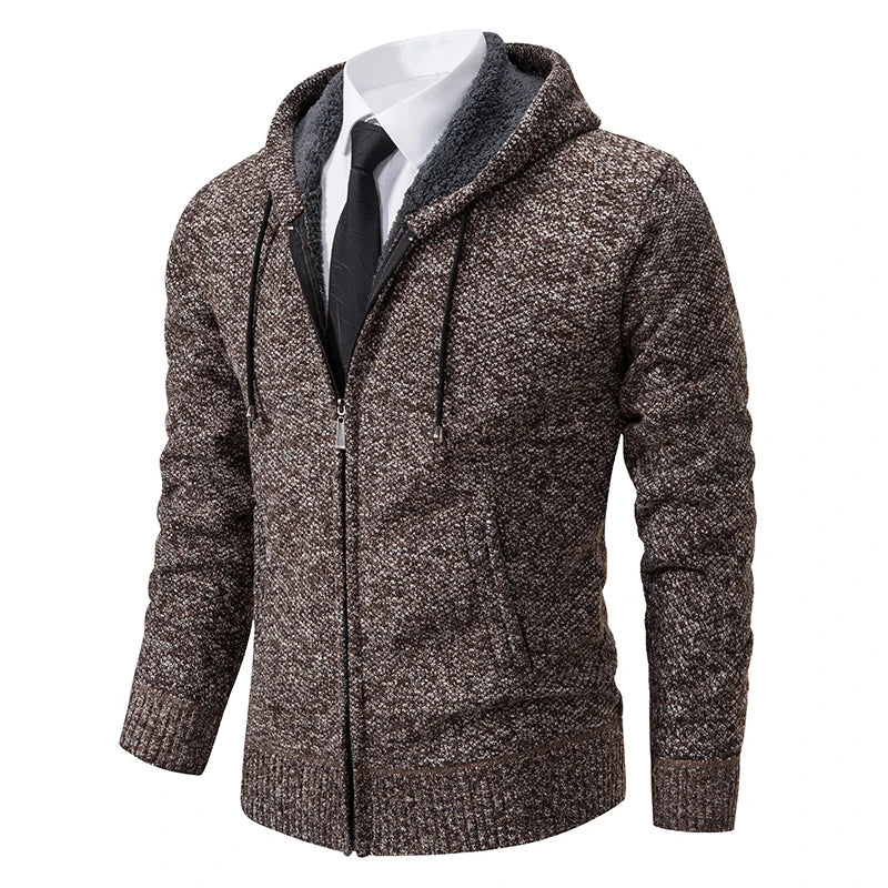 Cardigan Masculino de Flanela com Zíper