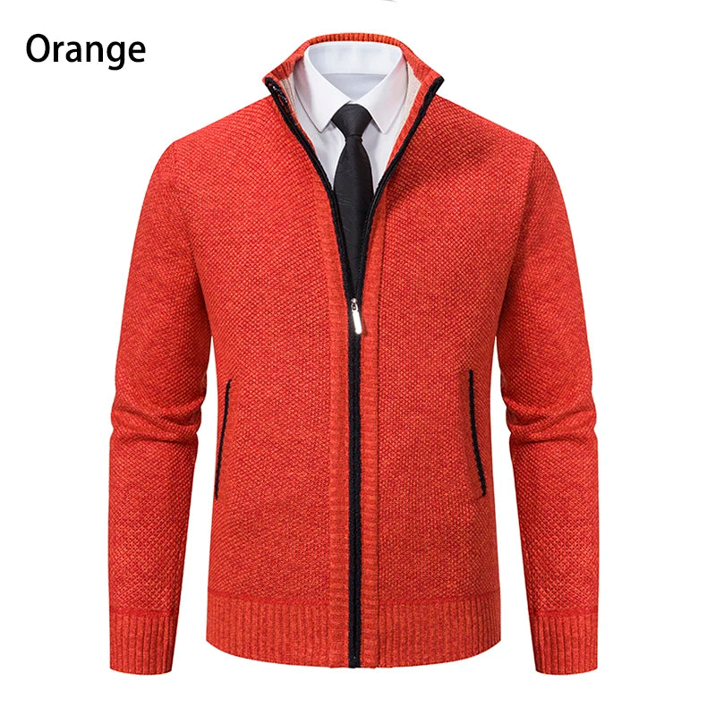 Cardigan Masculino de Flanela com Zíper