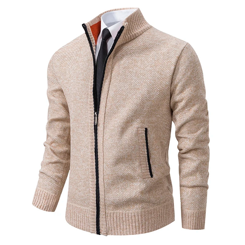 Cardigan Masculino de Flanela com Zíper