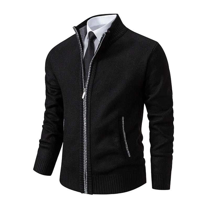 Cardigan Masculino de Flanela com Zíper