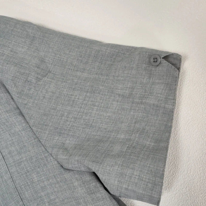 Camisas de linho de algodão de verão para homens casuais camisas de manga curta blusas sólidas gola virada para baixo camisas de praia formais roupas masculinas