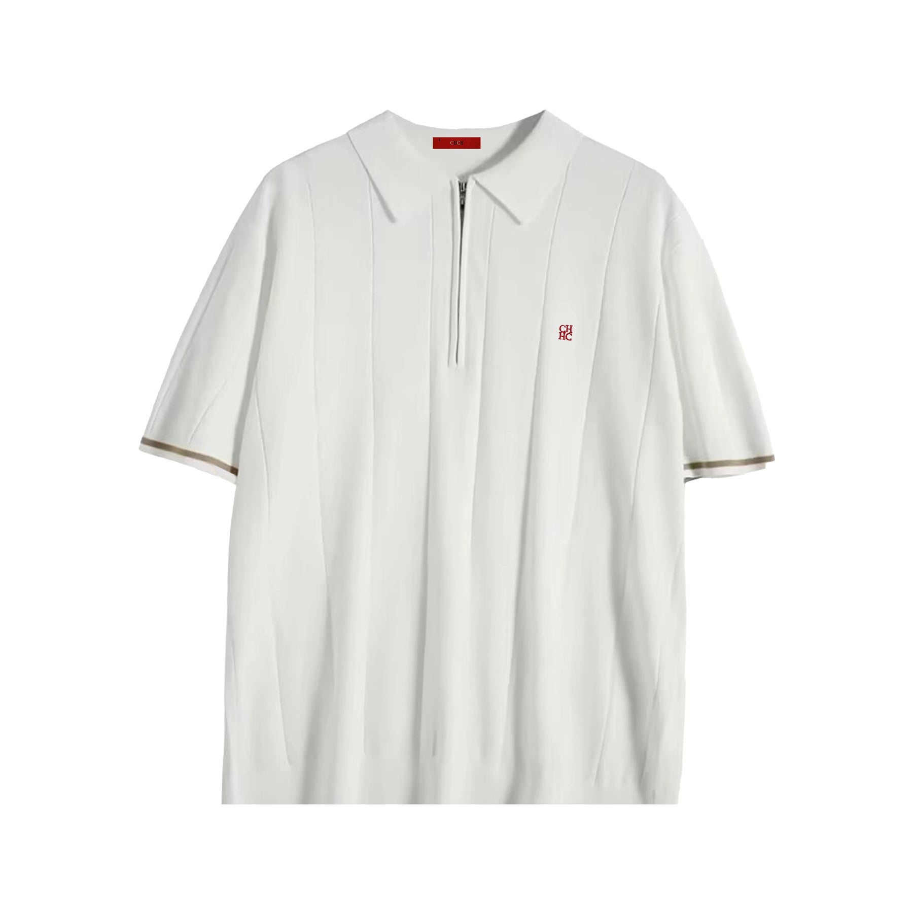 Chch 2024 novo verão camisa polo de malha com nervuras para homens respirável e legal marca qualidade camisas polo texturizadas dos homens