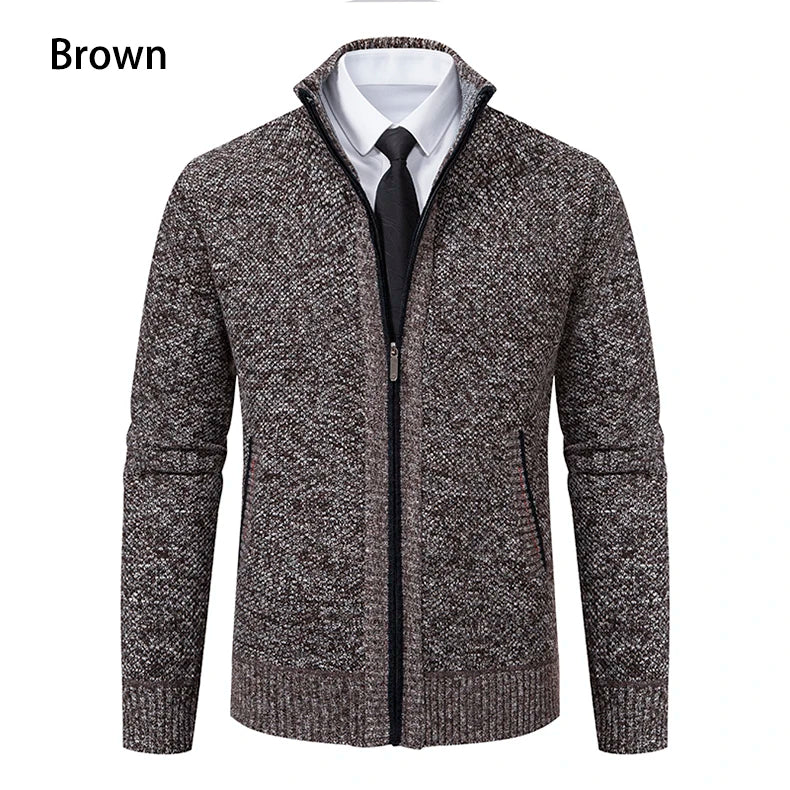 Cardigan Masculino de Flanela com Zíper