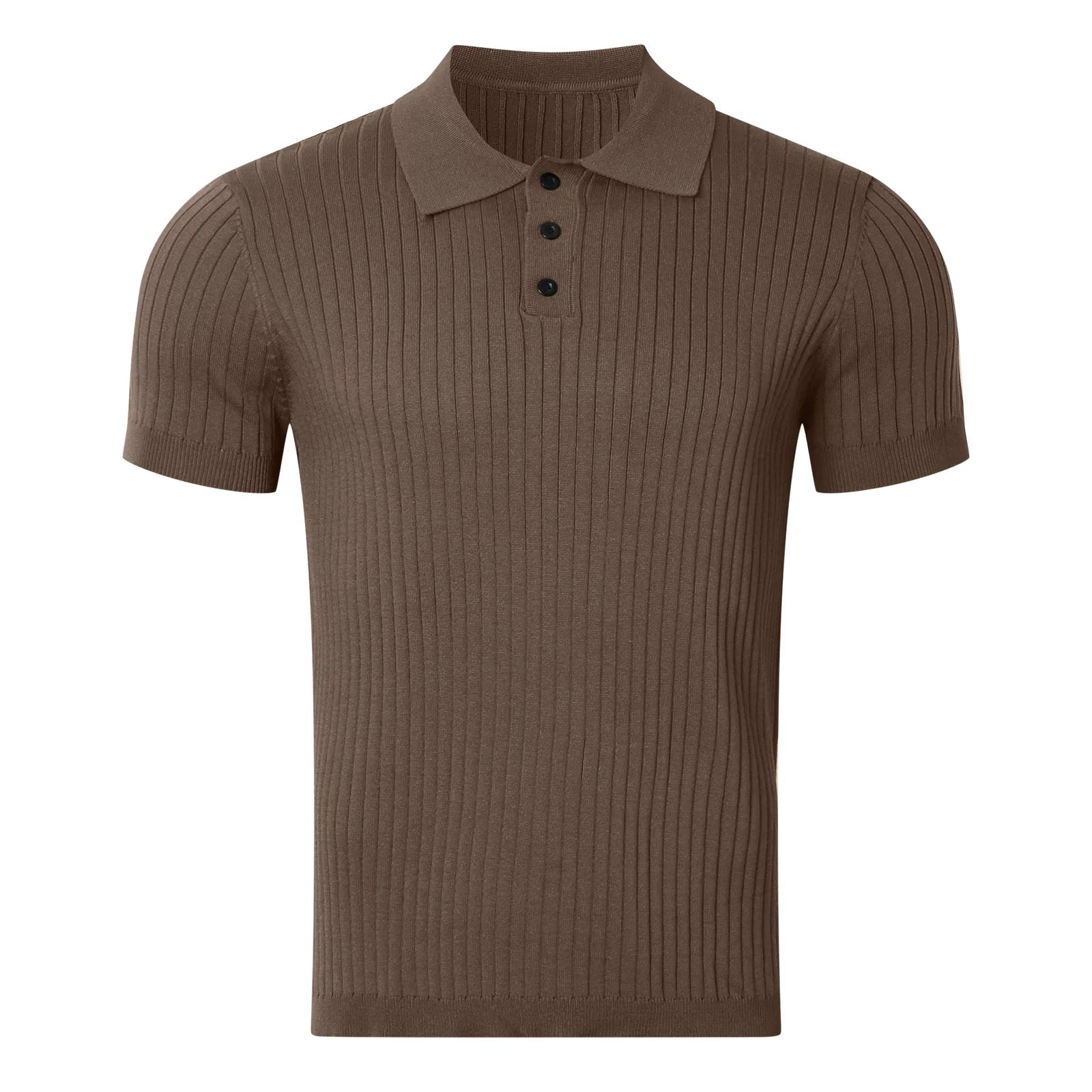 Roupas masculinas de verão retro malha lapela listrado camisa polo cor sólida manga curta moda luz luxo popular malhas M-3XL