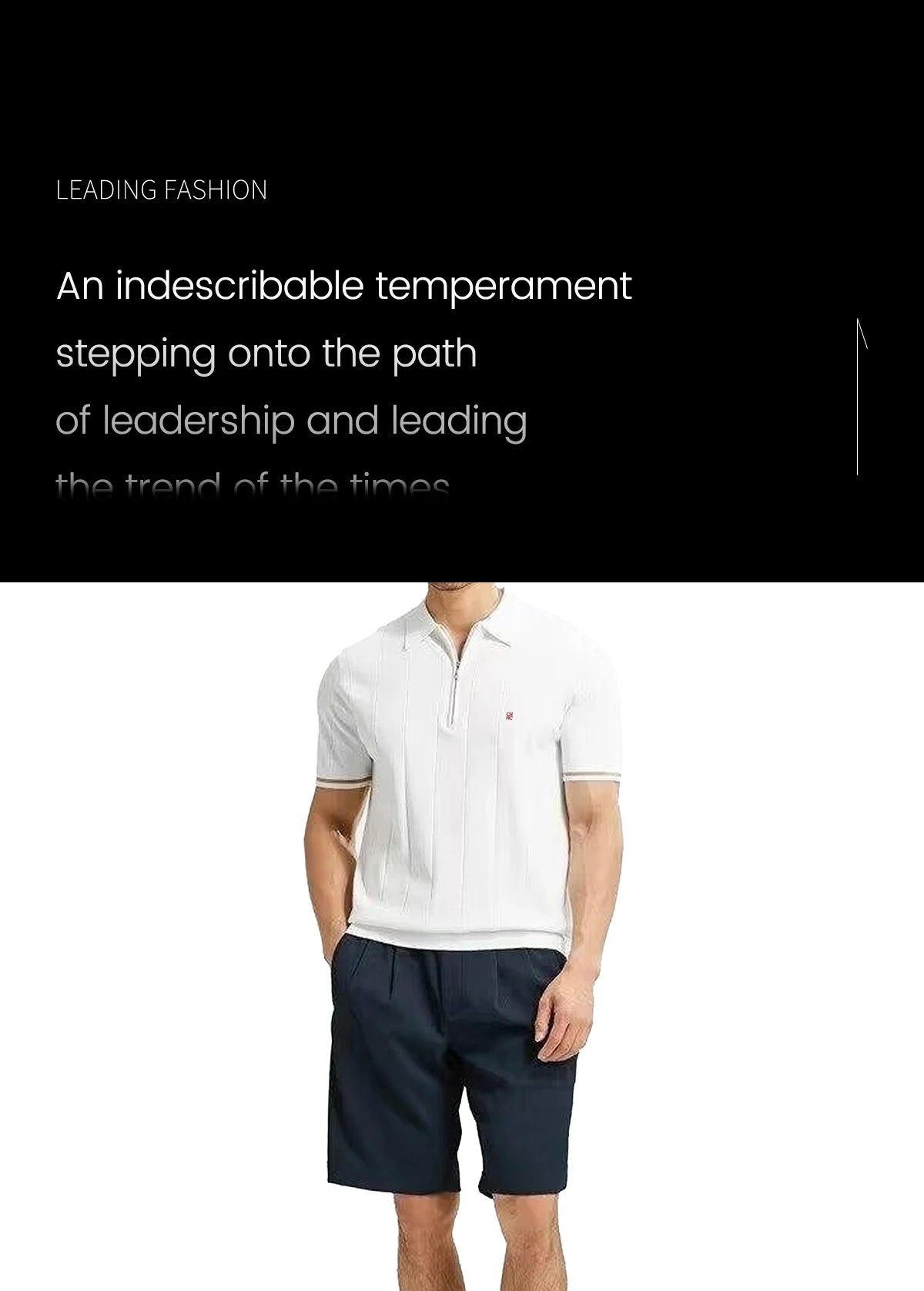 Chch 2024 novo verão camisa polo de malha com nervuras para homens respirável e legal marca qualidade camisas polo texturizadas dos homens