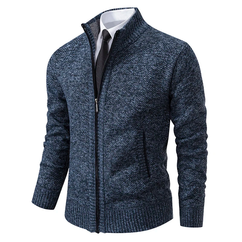 Cardigan Masculino de Flanela com Zíper