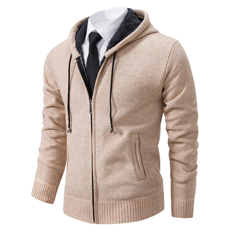 Cardigan Masculino de Flanela com Zíper