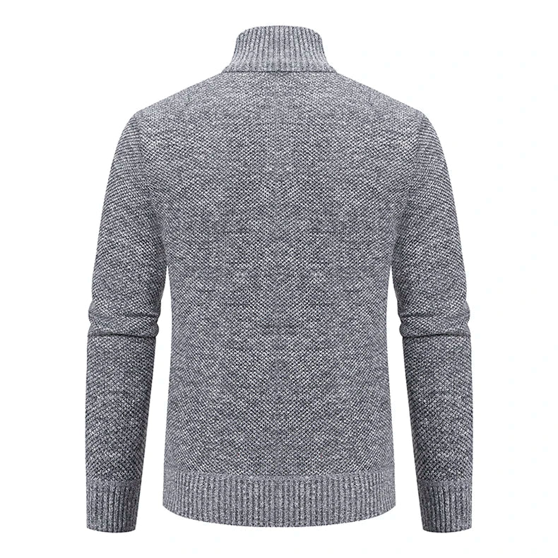 Cardigan Masculino de Flanela com Zíper