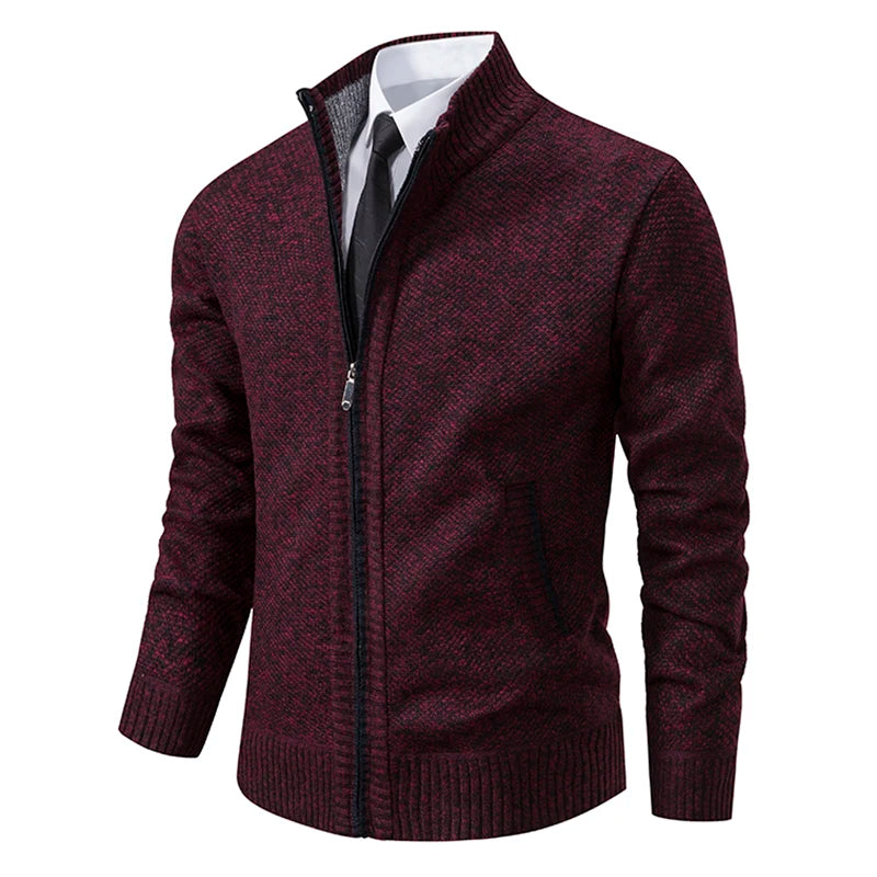 Cardigan Masculino de Flanela com Zíper