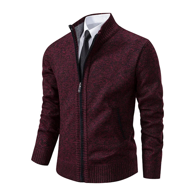 Cardigan Masculino de Flanela com Zíper