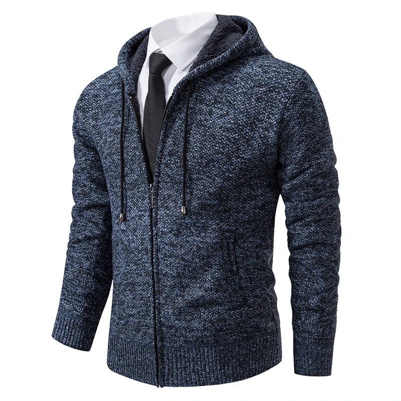 Cardigan Masculino de Flanela com Zíper