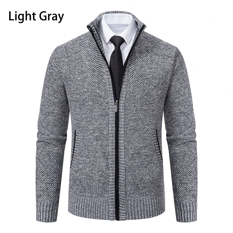 Cardigan Masculino de Flanela com Zíper