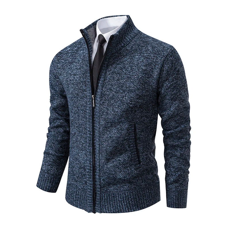 Cardigan Masculino de Flanela com Zíper