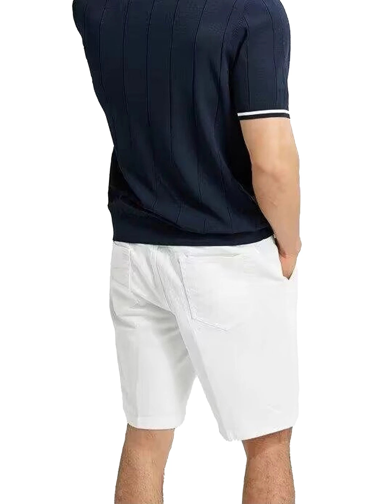 Chch 2024 novo verão camisa polo de malha com nervuras para homens respirável e legal marca qualidade camisas polo texturizadas dos homens
