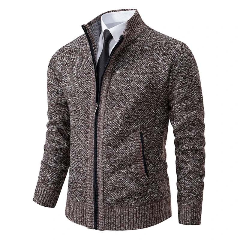 Cardigan Masculino de Flanela com Zíper